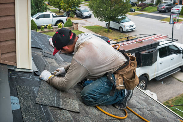 Professional Gutter Repair And Installation technician working in Schooleys Mountain, NJ